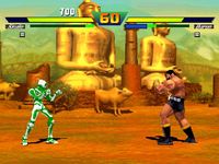 une photo d'Ã©cran de Street Fighter EX plus Alpha sur Sony Playstation